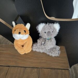 Plush Fox and Koala Toy Set